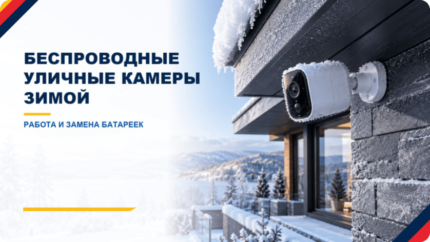 Как ведут себя беспроводные уличные камеры зимой и как часто нужно менять батарейки